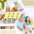 thumbnail image 4 of Wesiti 100 Pcs 8 oz Clear Plastic Mason Jars Containers With Screw on Gold Lids Refillable Round Empty Plastic Jars Storage Containers Reusable for K, 4 of 7