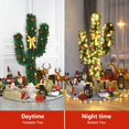 thumbnail image 4 of Costway 5Ft Pre-Lit Cactus Artificial Christmas Tree w/LED Lights and Ball Ornaments, 4 of 7