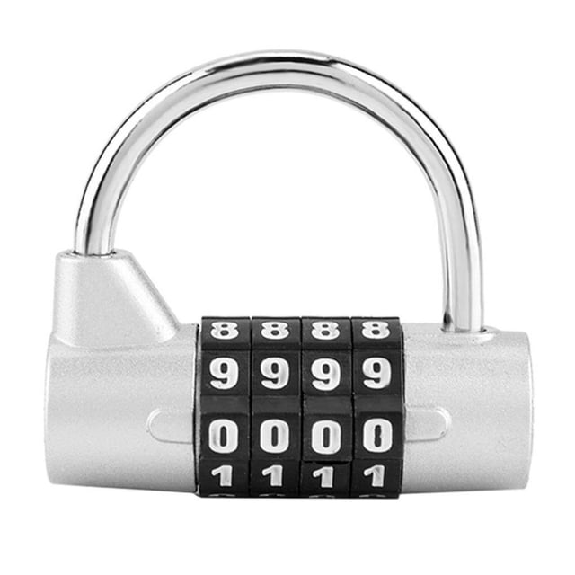 4 Dial Digit Code Lock Scratch-proof Combination Padlock Travel Anti-theft Padlocks Portable Locker Password Lock
