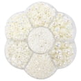 thumbnail image 4 of Ensemble de 2800 Pcs Perles Demi-Perle à Dos Plat Perles Perles Bricolage Satin Lustré Plastique pour Robe de Mariée Blanc Lacté, 4 of 9