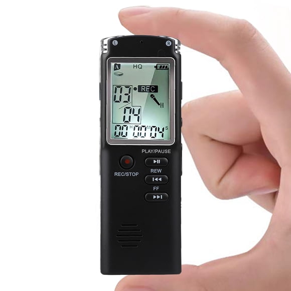 Enregistreur Numérique Activé par la Voix 32 Go/16 Go pour Conférences, Enregistreur Audio Sonore 12 Heures, Enregistreur Activé par la Voix Dictaphone, Appareil d'Enregistrement avec Lecture, Microphone, Écouteurs, Câble pour Téléphone, etc.