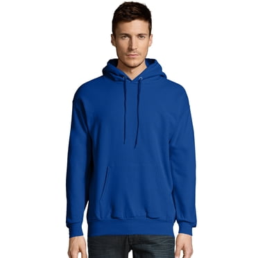 Hanes Mens EcoSmart Fleece Hoodie, M, Deep Royal