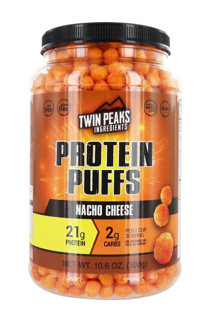 Twin Peaks Ingredients - Protein Puffs Nacho Cheese - 10.6 oz.