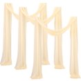 thumbnail image 1 of LCXmlly Roasting Pan Wedding Arch Drape Fabric Long 3 Panels Wide Sheer Wrinkle Free Soft Party Backdrop Drapery, 1 of 6