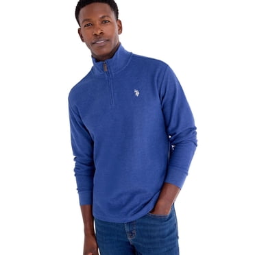 U.S. Polo Assn. Men's Zig Zag Twill Quarter-Zip Pullover