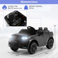 thumbnail image 3 of Gymax 12V Kids Ride On Car Licensed Land Rover Electric Vehicle w/ Remote Control Black, 3 of 10