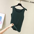 thumbnail image 1 of lSLJS Débardeur Femme Été Couleur Unie Col Rond Sans Manches Tunique Décontractée Hauts Blouse, Débardeurs Femme, 1 of 3