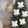 thumbnail image 3 of Antqov Décoration de Sapin de Noël Nœud Perle Ornement Suspendu, 3 of 4
