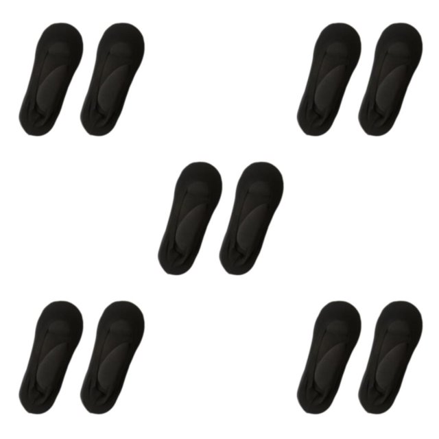 kurtrusly Stylish And Supportive 3D Ankles Socks Fit For Every Foot Skin Color Arch black 35-39 5Set