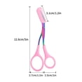 thumbnail image 4 of Reduce Price! WSBDENLK Eyebrow Trimmers Scissor 2024 New Eyebrow Scissors With Comb Precision Eyebrow Trimming Scissors Non-Slip Eyebrow Cutter Hair Removal Eyebrow Scissors, 4 of 5