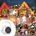 thumbnail image 2 of Hearth & Gear Santa LED Projection Light Mini Adjustable LED Snowflake Projection Light Suitable For Indoor Birthday Parties And Gardens Kids Projector Lamp Soothing Night Light for Toddler Strobe, 2 of 7
