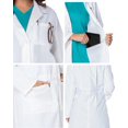 thumbnail image 2 of Landau Women's 36 3/4 Inch Traditional Notebook Lab Scrub Coat, 2 of 6