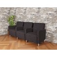 thumbnail image 2 of Lesro Ravenna Lounge Reception 3 Seat Tandem Seating in Black, 2 of 5