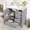Grey, variant on 30.0 Bathroom Vanity with Sink, Olive Green Bathroom Cabinet with Sink and Storage Drawers, Solid Wood and MDF