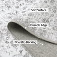 thumbnail image 3 of YUSAZENS 2x6 Vintage Floral Print Hallway Runner Rug Non-Slip Soft Kitchen Laundry Bedroom Runner Rug Gray, 3 of 7
