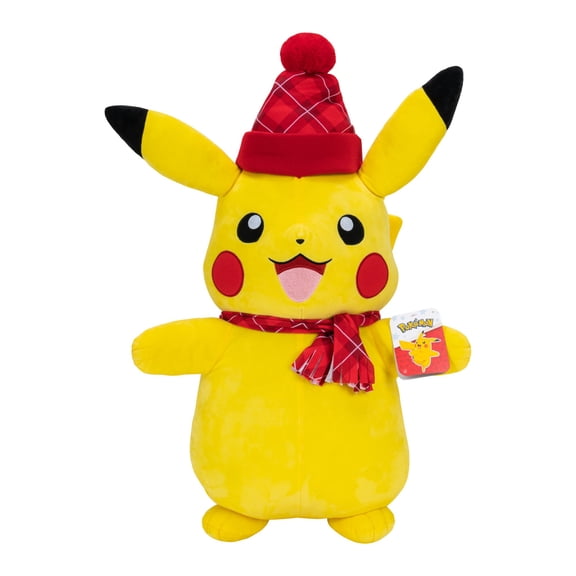 Pokémon 24" Holiday Plush - Pikachu with Hat and Scarf