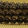 thumbnail image 4 of Natural Smoky Quartz Crystal Gemstone 8mm Round Beads Stretch Bracelet 7" Unisex, 4 of 5
