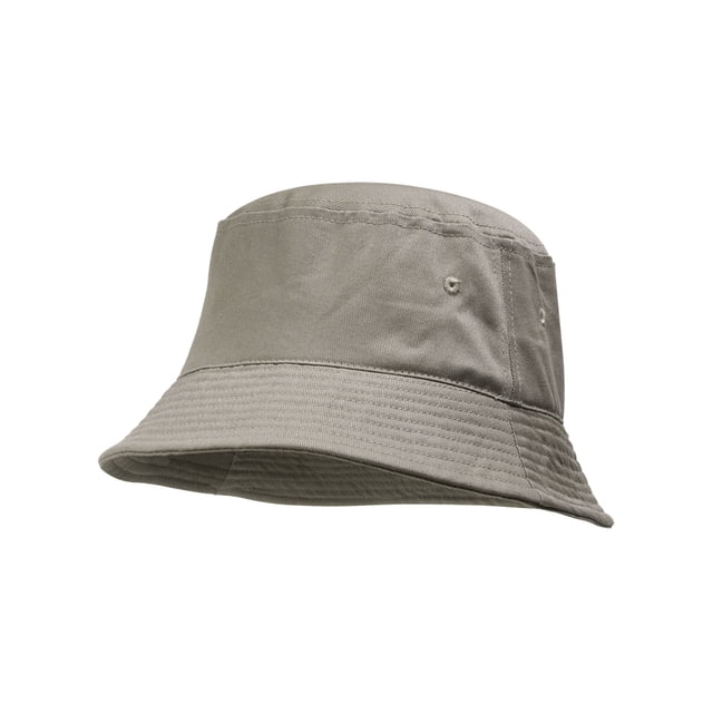 TopHeadwear Blank Cotton Bucket Hat - Grey - Small/Medium
