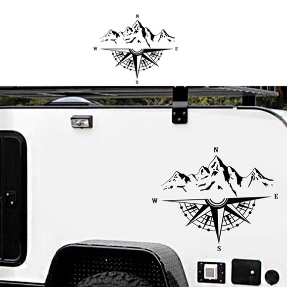 Decal, Mountain Stickers, Decal for Car Hood Auto Body Side Door Stripe Decal Sticker Truck Decals Stickers And Decals with Sticker for Truck SUV Off Road Vehicles