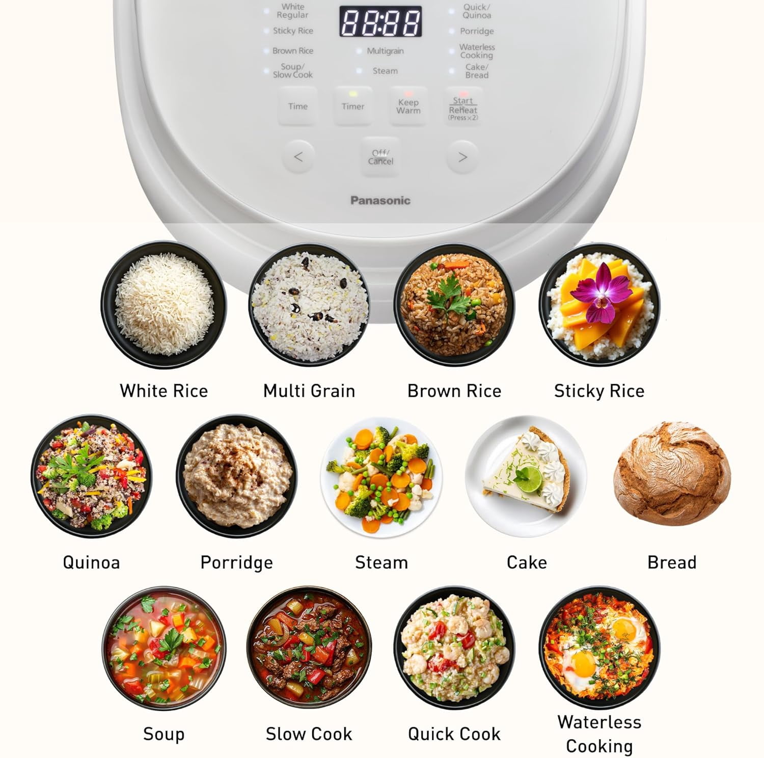 Panasonic 10-Cup Multi-Function Rice Cooker, SRDL185