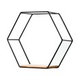 thumbnail image 1 of Support de Rangement en Fer Mural Multifonctionnel Style Nordique Étagère Hexagonale Géométrique pour la Maison, 1 of 8