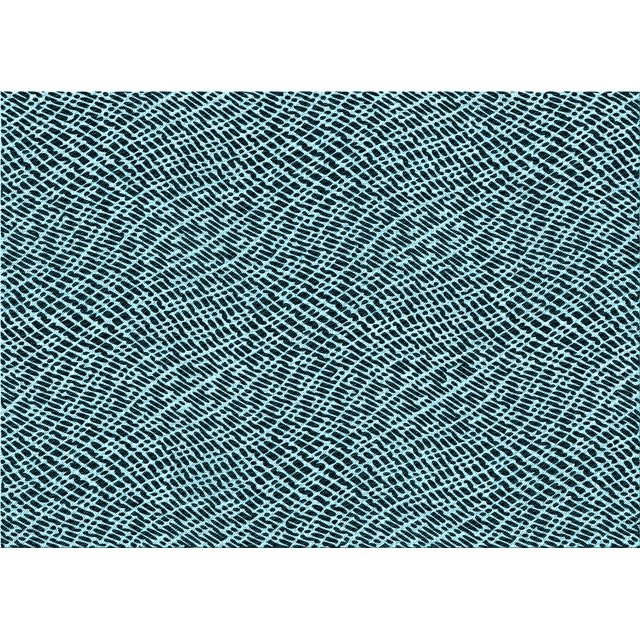 Ahgly Company Machine Washable Indoor Rectangle Transitional Blue Lagoon Blue Area Rugs, 2' x 3'