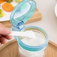 thumbnail image 4 of Glass Spice Jars, Kitchen Countertop Storage, Airtight Seasoning Containers, Flip-Top Lid Design, Transparent Refillable Pantry Organization, Includes Measuring Spoon, 4 of 6