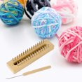 thumbnail image 3 of yuksok Rectangular Knitting Loom Long wood Weaving Loom Set for Knitting Lovers, Scarf, 3 of 9