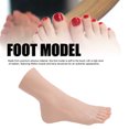 thumbnail image 3 of Silicone Foot Model Flexible Joint Positioning  Mannequin Foot for Nail Art Jewelry Display, 3 of 7