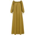 thumbnail image 3 of LSLJS Women Plus Size Daily Casual Open Shoulder Vintage Loose Boho Maxi Dress, 3 of 9