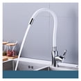 thumbnail image 1 of Silica Gel Nose Kitchen Sink Faucet Multiple Colors Available Hot Cold Water Mixer Tap Any Direction Rotating Deck Mount ,Effortless Installation, 1 of 7