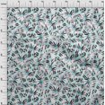 thumbnail image 4 of oneOone Rayon Aqua Blue Fabric Tropical Leaf With Abstract Texture Sewing Material Print Fabric By The Yard 56 Inch Wide, 4 of 4