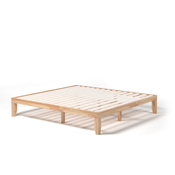 Costway King Size 14'' Wooden Bed Frame Mattress Platform Wood Slats Support Natural
