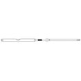 thumbnail image 3 of Uflex Câble de Direction M86X18 pour Bateau, Conception de Barre de Direction Universelle; Rack et Pignon; Longueur de 18 Pieds; Noir; Sortie en Acier Inoxydable; Raccord de Bout de 7.9 Pouces de Rangée Minimale, 3 of 6