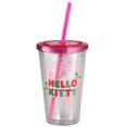 thumbnail image 2 of Hello Kitty Christmas 16 Oz Cup With Straw, 2 of 6
