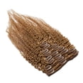 thumbnail image 3 of Double Weft Afro Kinky Curly Full Head Clip in Human Hair Extensions For Women, 3 of 6