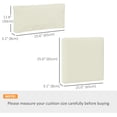 thumbnail image 3 of Outsunny Coussins de Remplacement pour Meubles d'Extérieur Coussin de Siège de Jardin, 3 of 10