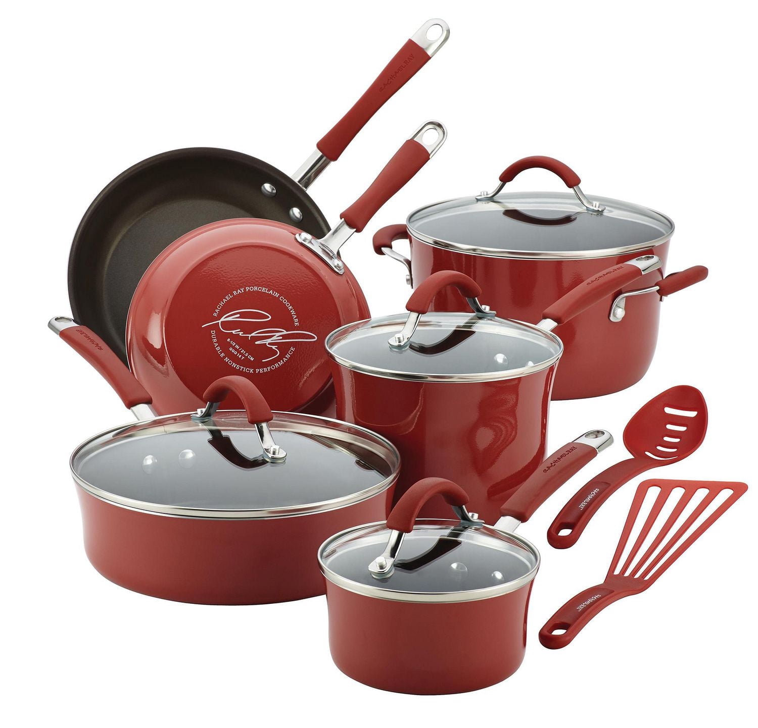 Rachael Ray 12pc Cucina set - red