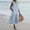#148 Light Blue Dress, variant on Staron Clearance Summer Dresses for Women 2025 Vacation Cotton Linen Elegant Flowy Dresses with Pockets Summer Beach Plus Size Loose Button V Neck Sleeveless Long Dress Purple L