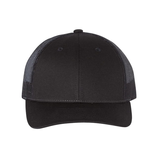 Richardson Low Pro Trucker Cap, M-L, Black