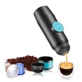 thumbnail image 1 of Portable Espresso Coffee Machine, Home Electric Coffee Machine, Wireless Heating Water Espresso Coffee Machine Powder Capsule Charging Portable Outdoor Travel Car ,RV, Hiking, Office, 1 of 6