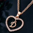 thumbnail image 3 of Fashion Women Gift 26 English Letter Name Chain Pendant Necklaces Jewelry, 3 of 9