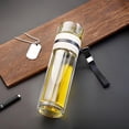 thumbnail image 1 of Rvkxad Bouteille d'Eau en Verre à Double Paroi avec Infuseur, Tasse de Séparation du Thé Résistante à la Chaleur, Bouteille à Thé, Bouteille avec Infuseur, 1 of 6