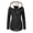 Black, variant on EGNMCR Womens Long Sleeve Jacket, Long Sleeve Hoodless Casual Outwear & Jackets Women's Warm Coat Jacket Outwear Fur' Lined Trench Winter Hooded Thick Overcoat Women Coat