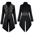 thumbnail image 1 of LSLJS Men's Fashion Coat Windbreaker Gothic Style Jacket Men's Retro Halloween Coat, Gothic Dress, 1 of 7
