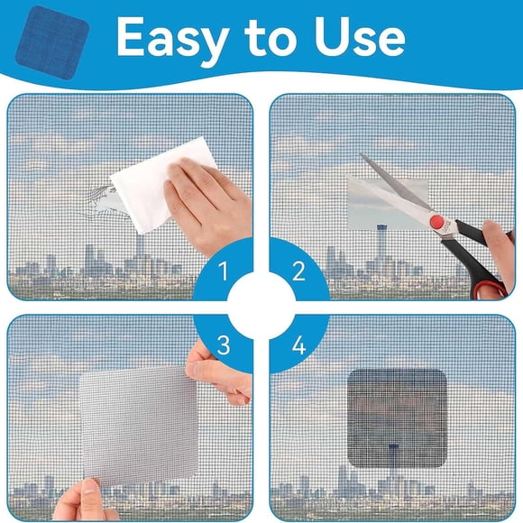Window Mesh Patch Screen Kit Effective Patching Plaster - Wall Fillers Large Caulk Nozzle Extender Concrete Crack Filler Drywall Filler Drywall Filler Tape Stucco Patch Outdoor Concrete Wall Filler