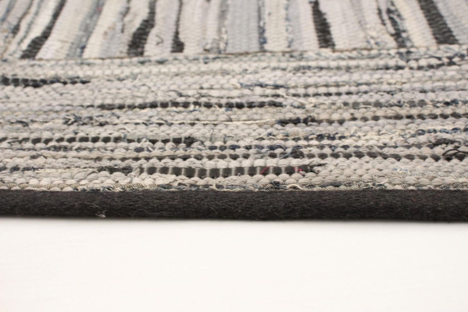 ECARPETGALLERY Tapis Fait à la Main pour Salon, Salle à Manger et Chambre à Coucher Transitionnel Collection Moldovia Patch 5'9" x 7'9" en Gris