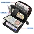 thumbnail image 3 of Credit Card Case Rfid Protection Card Holder Wallet Women Leather With 12 Cards 4 Id Windows & 2 Money Coin Pocket Compartments Wallet Women Small Wallet Women, 3 of 7