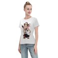 thumbnail image 4 of T-Shirt Basique à Manches Courtes pour Femmes Demon Slayer : Koiju et Nidouzi, 4 of 6