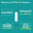 thumbnail image 3 of o.b. Original Non-Applicator Tampons Ultra Absorbancy, 3 of 5